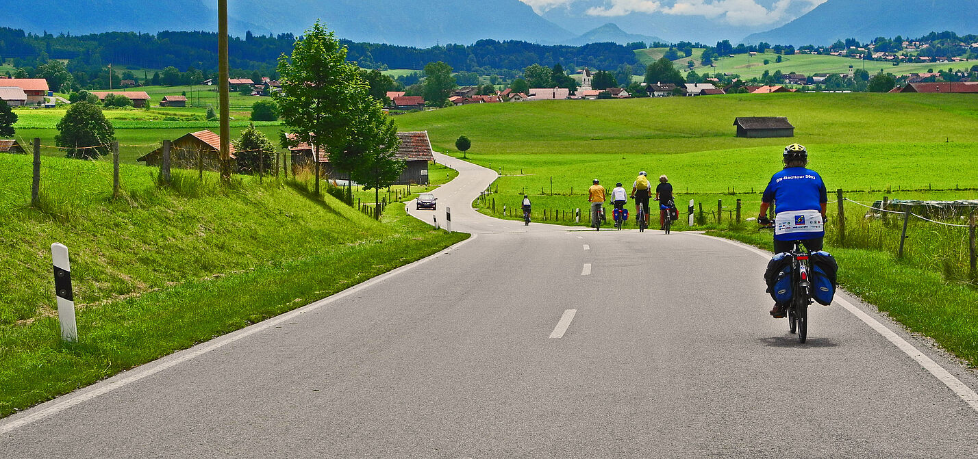 Radtour Richtung Alpen