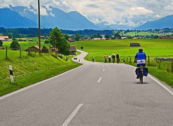 Radtour Richtung Alpen