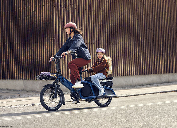 Personentransport auf dem Lastenrad