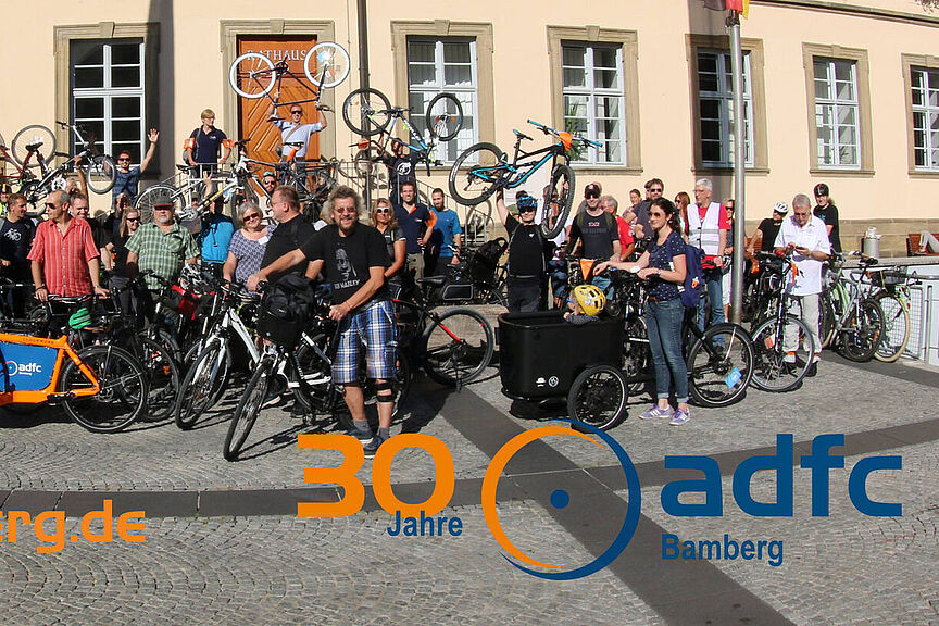 30 Jahre ADFC Bamberg: Gruppenbild 30 Jahre ADFC Bamberg: Gruppenbild