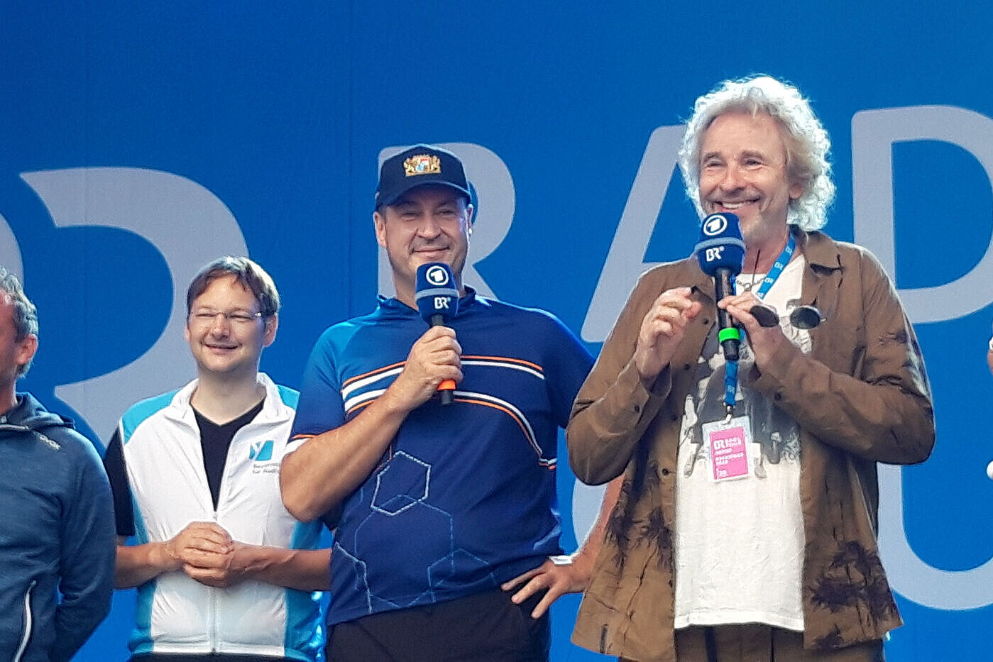 V.l.n.r.: Thorsten Glauber, Hans Reichhart, Markus Söder, Thomas Gottschalk, Roman Roell