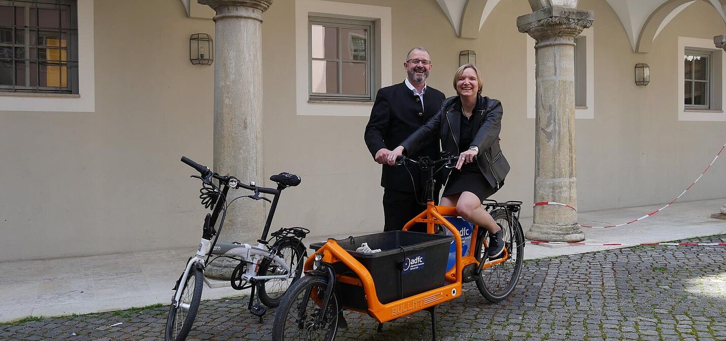 Armin Falkenhein und Bernadette Felsch Landesvorsitzende ADFC Bayern 2018