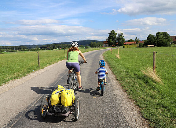 Radtour mit Kind