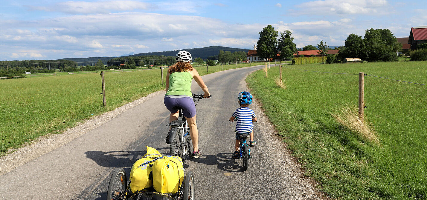 Radtour mit Kind