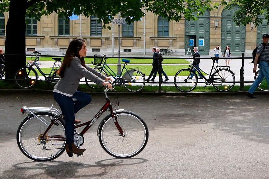 Radlerin in München Radlerin in München