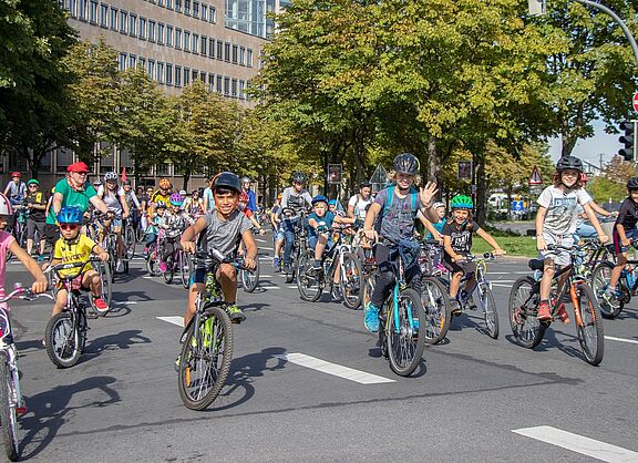 Kinderfahrraddemo