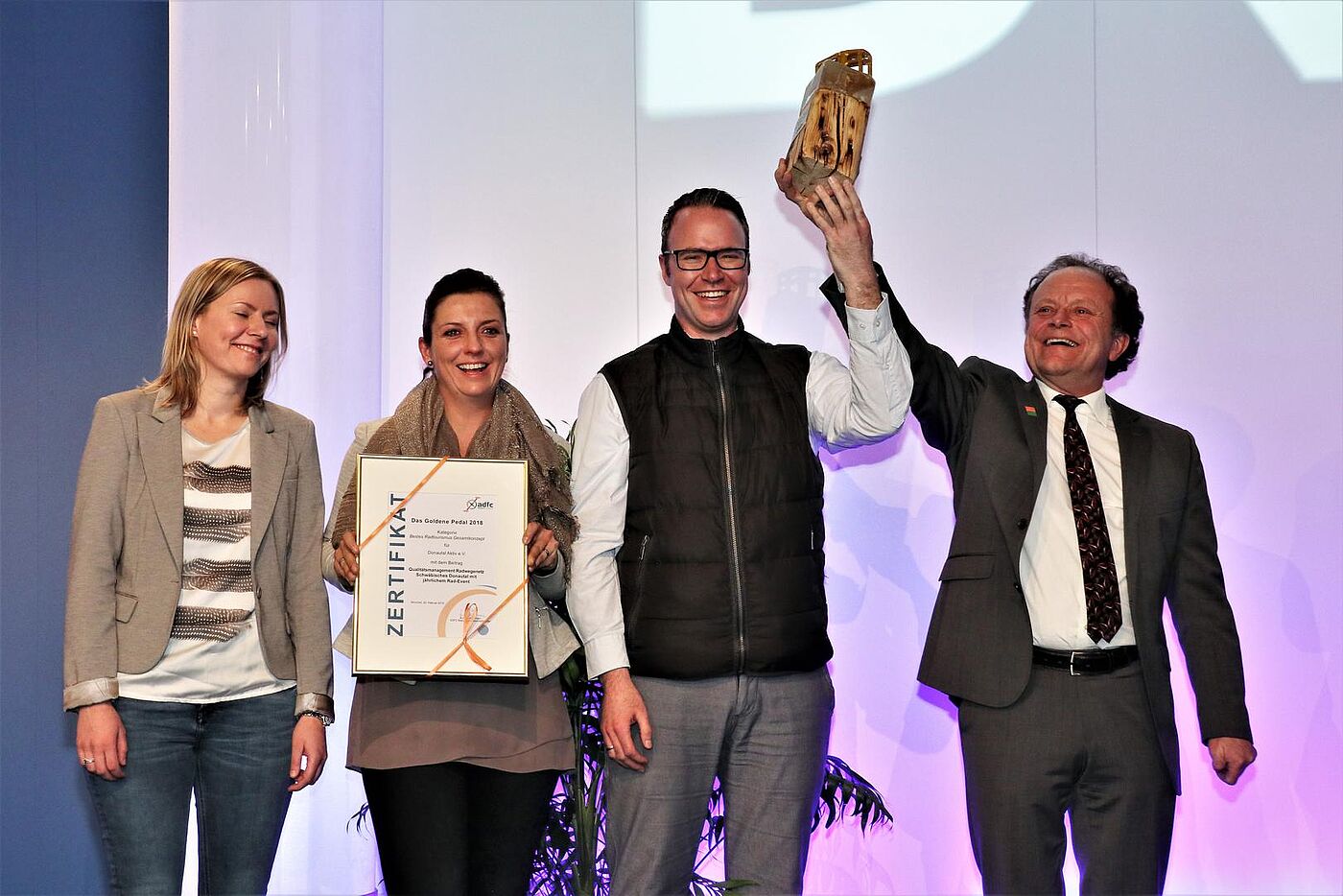 Die Gewinner des Goldenen Pedals 2018 von Donautal-Aktiv e.V. 