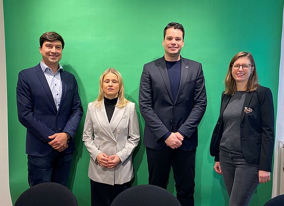 Vertreter:innen der Bündnispartner auf der Pressekonferenz