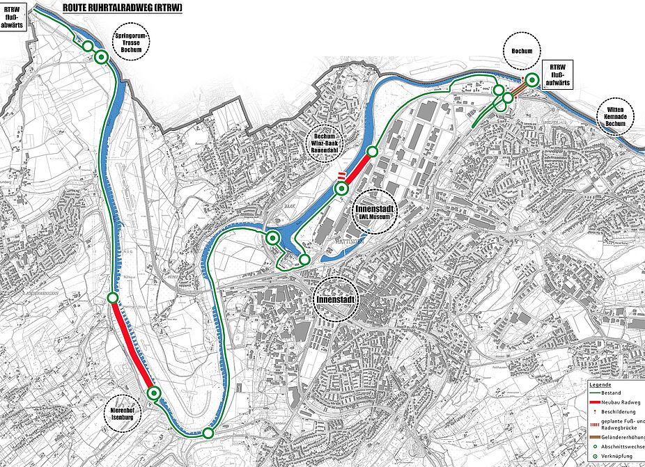 Ruhrtalradweg in Hattingen Ruhrtalradweg in Hattingen