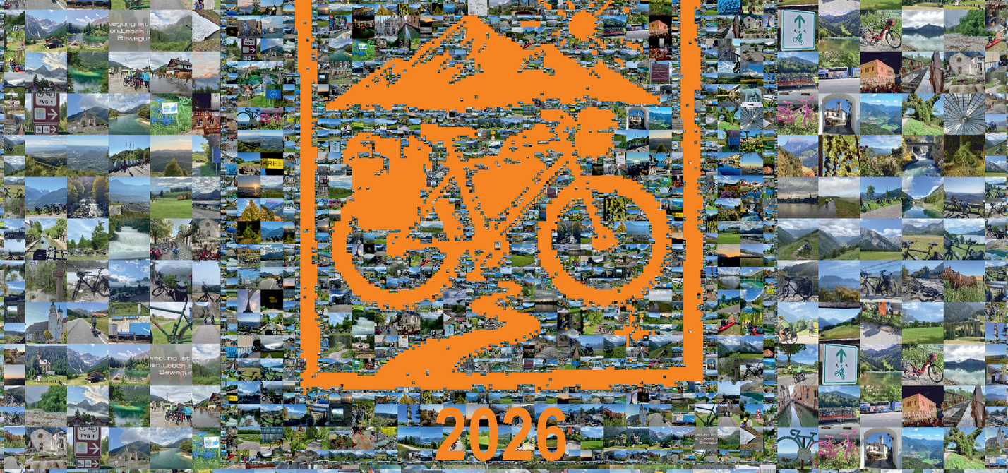 Radreisen Impression 2025 Motiv Radreisen als Collage mit Bilder aus der vergangenen Saison 2025