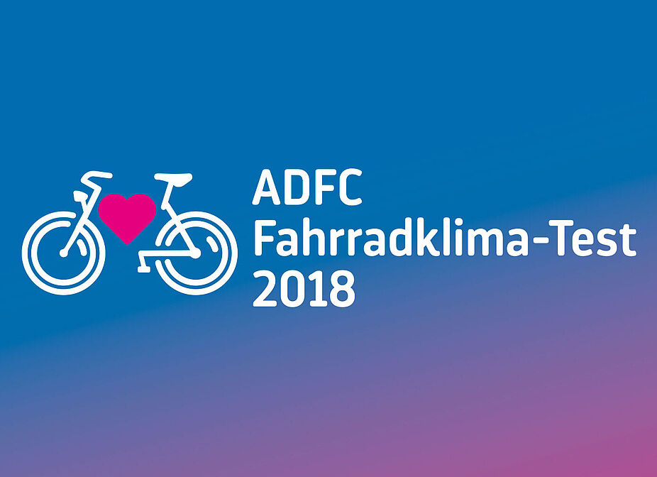 Logo ADFC-Fahrradklima-Test 2018 Logo ADFC-Fahrradklima-Test 2018