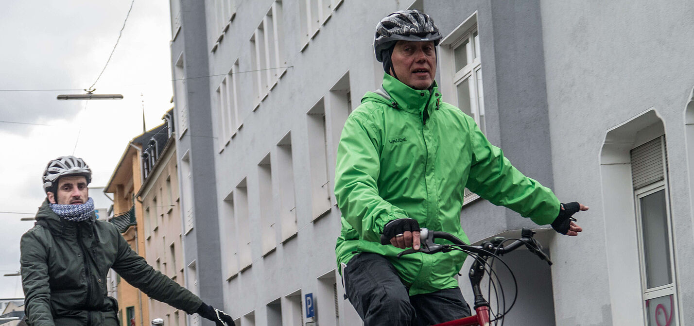 Radfahrschule Verkehrstraing mit Geflüchteten
