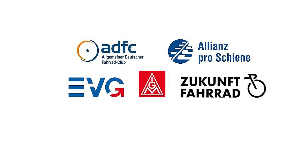 ADFC, ApS, EVG, IG Metall und Zukunft Fahrrad fordern eine Zeitenwende für die Verkehrswende.