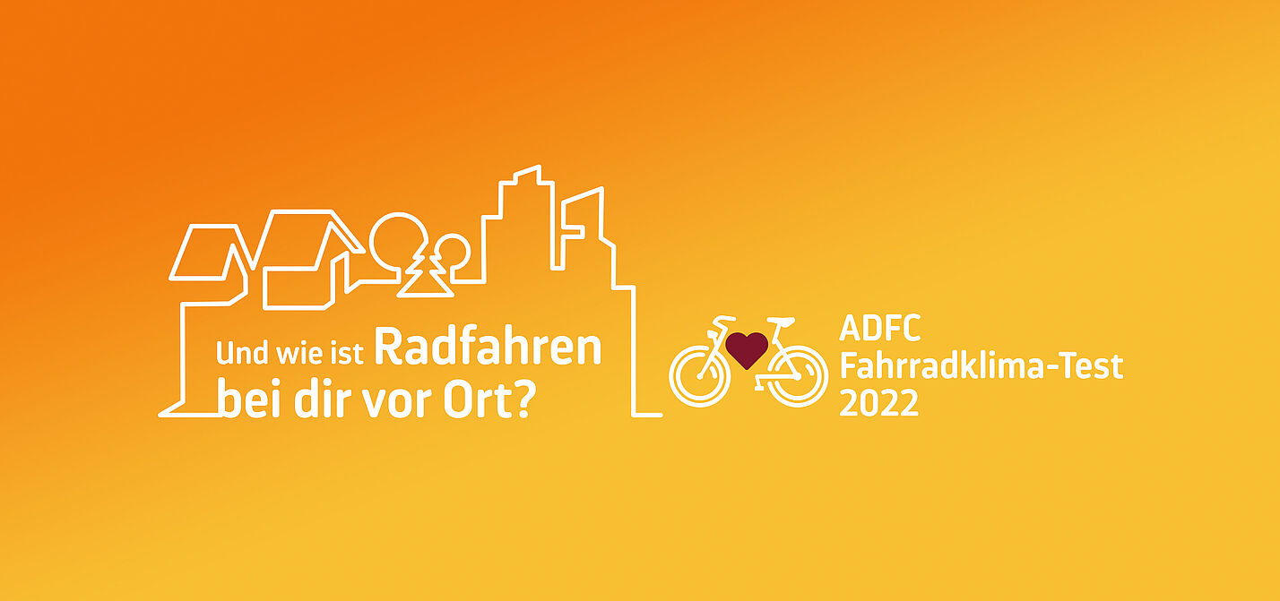Keyvisual ADFC-Fahrradklima-Test 2022